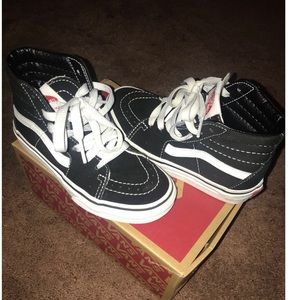 Kids Vans Sk8-Hi Black Sneakers